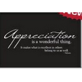 Appreciation Is A Wonderful Thing Everyday Blank Note Card (3 1/2"x5")